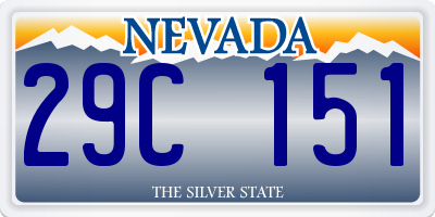 NV license plate 29C151