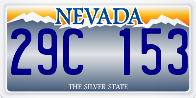 NV license plate 29C153