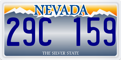 NV license plate 29C159