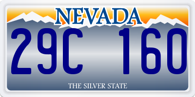 NV license plate 29C160