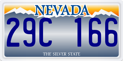 NV license plate 29C166