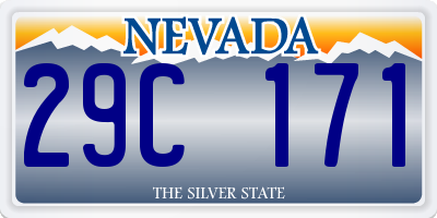 NV license plate 29C171