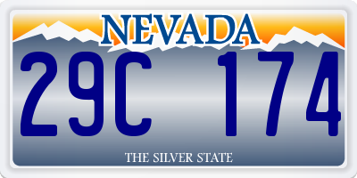 NV license plate 29C174