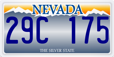 NV license plate 29C175