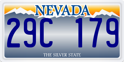 NV license plate 29C179