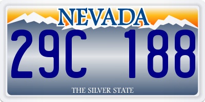 NV license plate 29C188