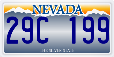 NV license plate 29C199
