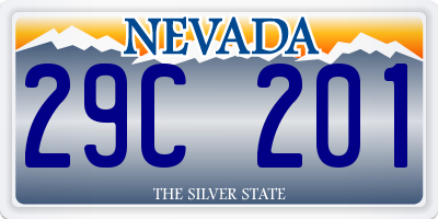 NV license plate 29C201