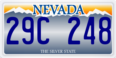 NV license plate 29C248