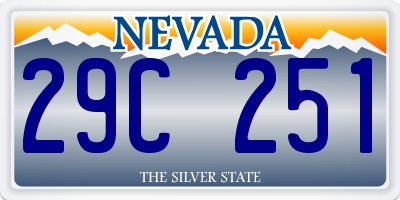 NV license plate 29C251
