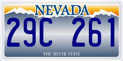 NV license plate 29C261