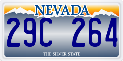 NV license plate 29C264
