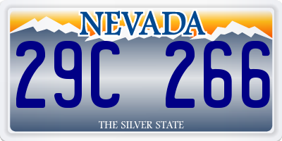 NV license plate 29C266