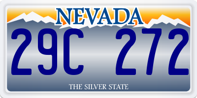 NV license plate 29C272