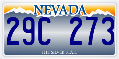 NV license plate 29C273