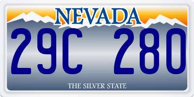 NV license plate 29C280