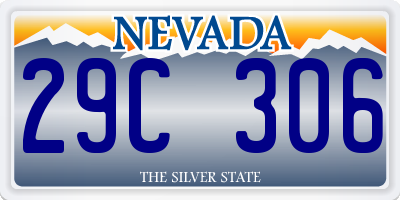 NV license plate 29C306