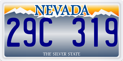 NV license plate 29C319