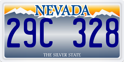 NV license plate 29C328