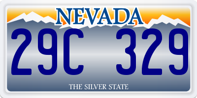 NV license plate 29C329