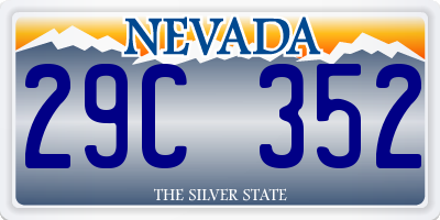NV license plate 29C352