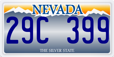 NV license plate 29C399