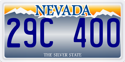 NV license plate 29C400