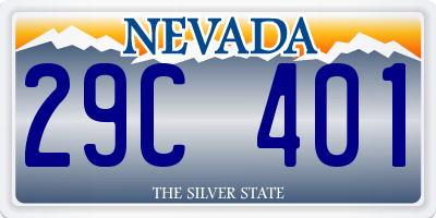 NV license plate 29C401