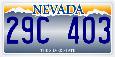 NV license plate 29C403