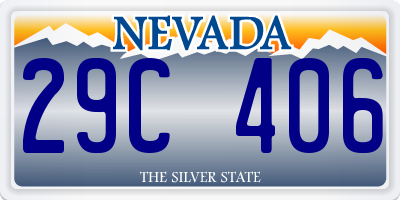 NV license plate 29C406