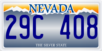 NV license plate 29C408