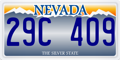NV license plate 29C409