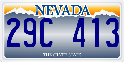 NV license plate 29C413