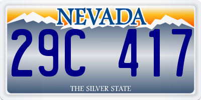 NV license plate 29C417
