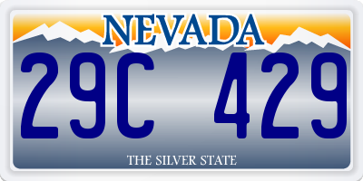 NV license plate 29C429