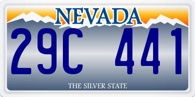 NV license plate 29C441