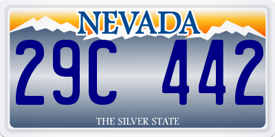 NV license plate 29C442