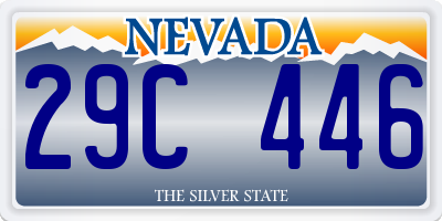 NV license plate 29C446
