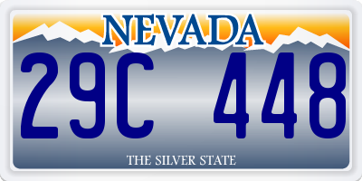 NV license plate 29C448