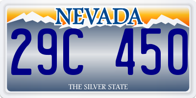NV license plate 29C450
