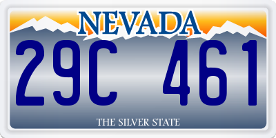 NV license plate 29C461