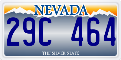 NV license plate 29C464