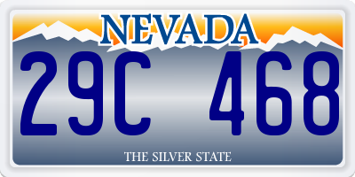 NV license plate 29C468