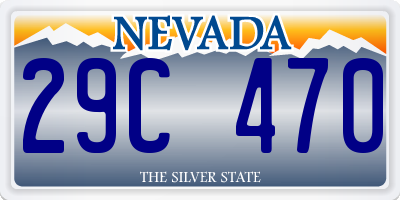 NV license plate 29C470