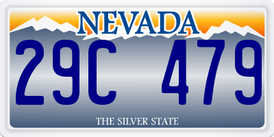 NV license plate 29C479