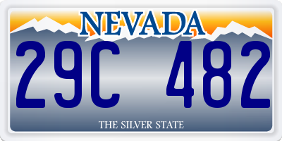 NV license plate 29C482