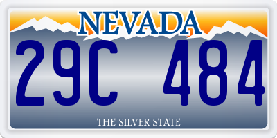 NV license plate 29C484