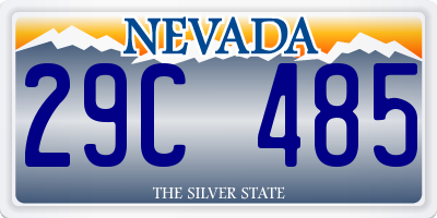 NV license plate 29C485