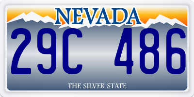 NV license plate 29C486