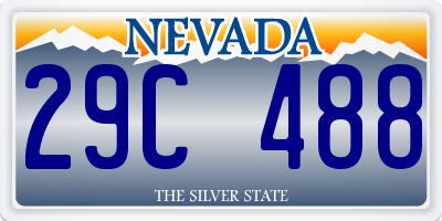 NV license plate 29C488
